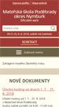 Mobile Screenshot of ms.mesto-podebrady.cz