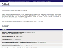 Tablet Screenshot of mesto-podebrady.cz